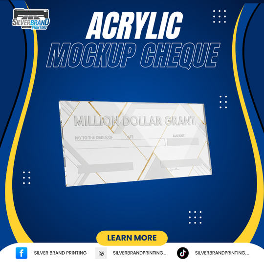 Acrylic Mockup Cheque