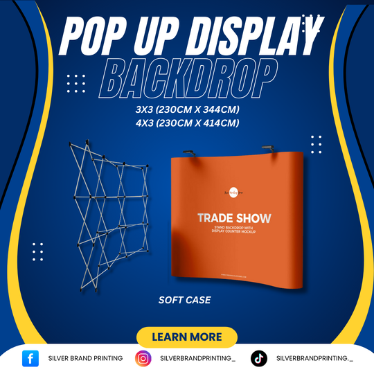 Pop Up Backdrop Display Curve