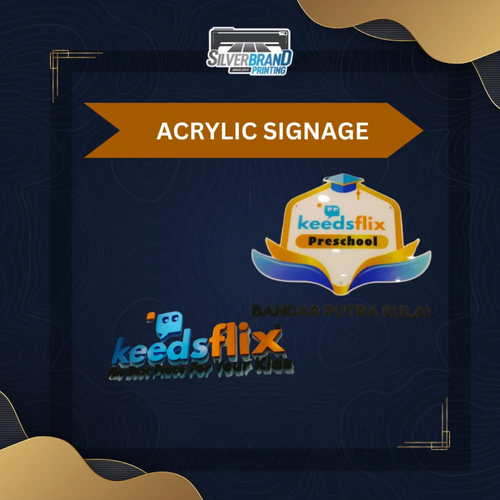 Custom Acrylic Signage Bersama Silverbrand Printing!