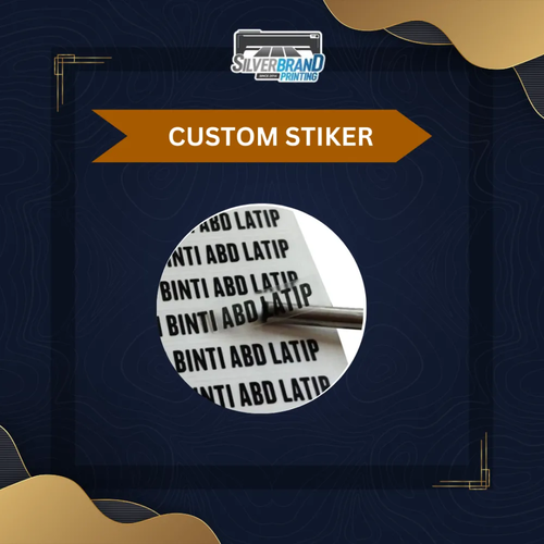 Cipta Sticker Nama Custom Anda dengan Silverbrand Printing!