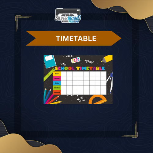 Bina Jadual Waktu Custom Anda dengan Silverbrand Printing!